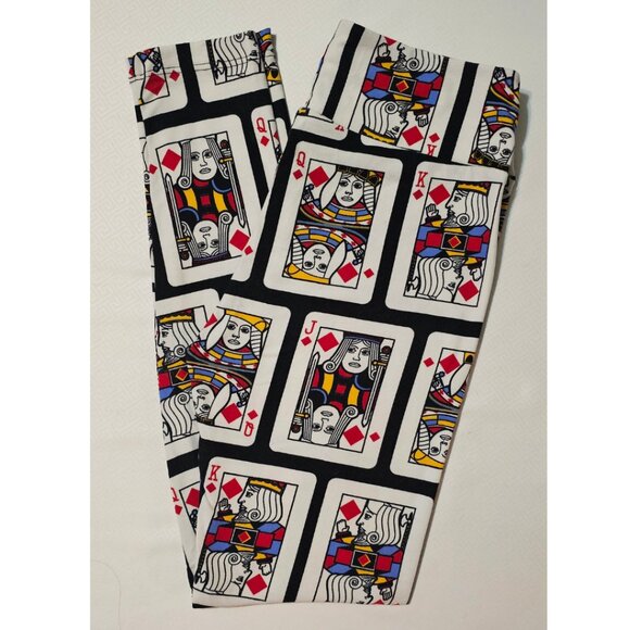 LuLaroe Diamond Playing Card Leggings OS - Picture 1 of 3